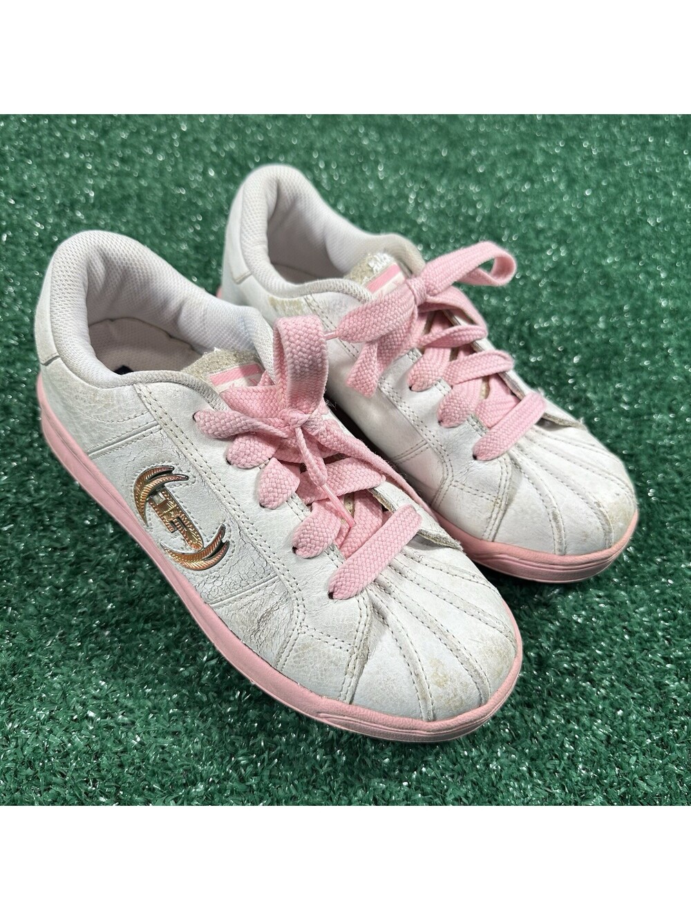 Retro Vintage Y2K Phat Farm Pink/White Shoes Women’s Size 7 Used No Box